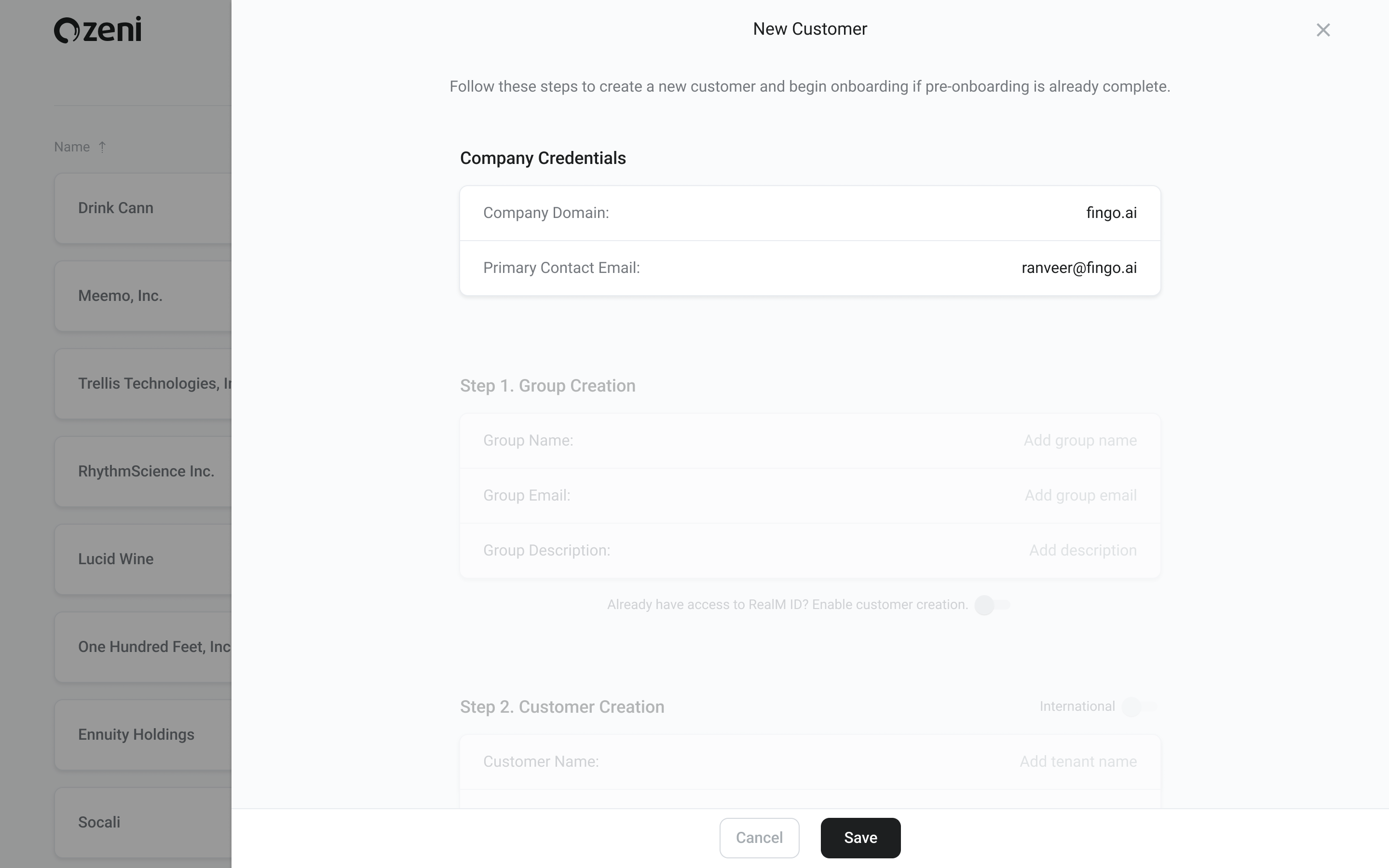 Before and after map of Zeni customer activation moving from assisted onboarding to self-serve activation
