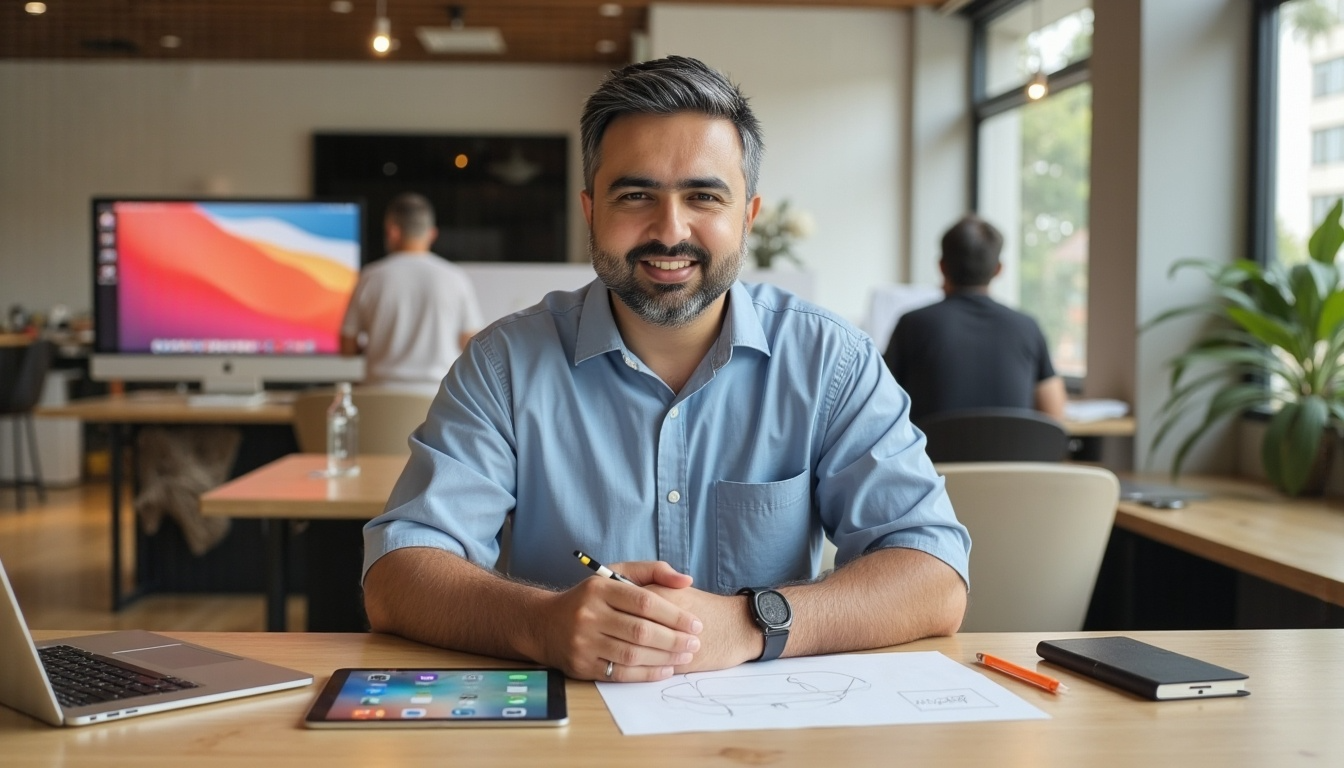 Designer at work Yashodhan Deshmukh